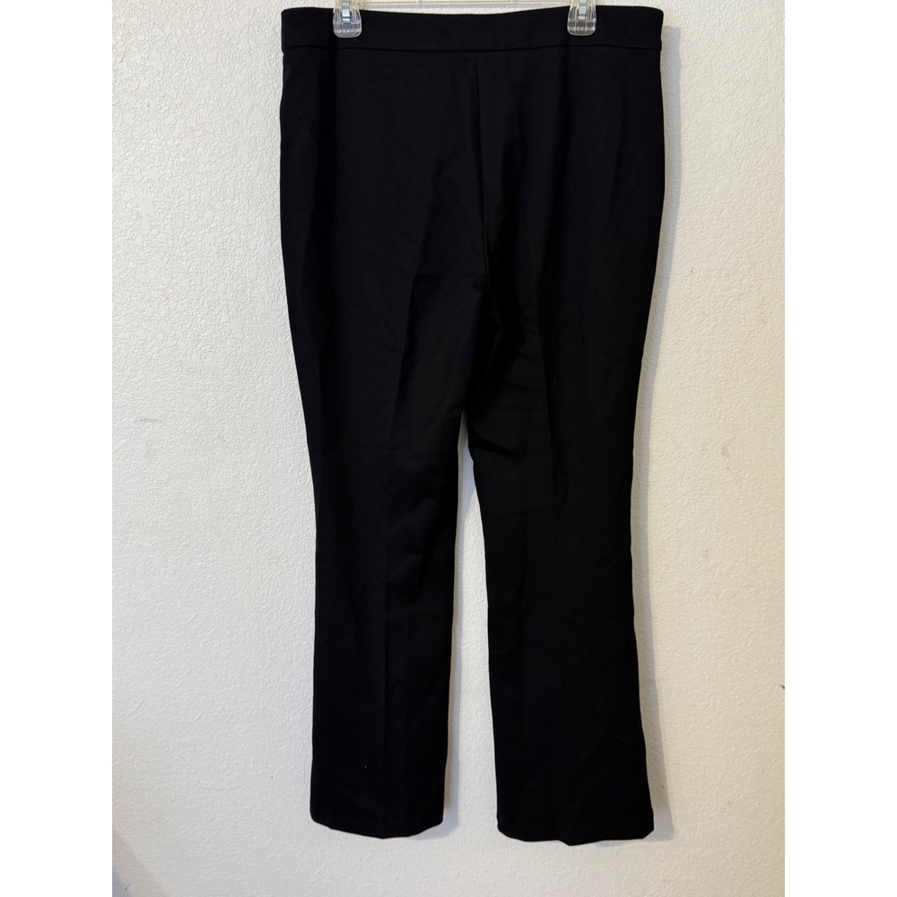 Wonderly‎ Womens Wide Leg Pants Black Elastic Waist Comfort Stretch Casual